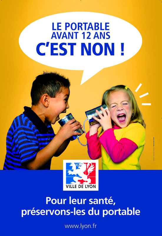 Campagne de prévention concernant l'utilisation du téléphone portable par les jeunes enfants